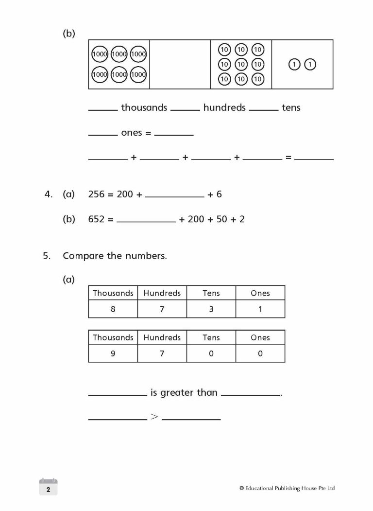 P3 Maths Weekly Revision – Singapore Learning Mind
