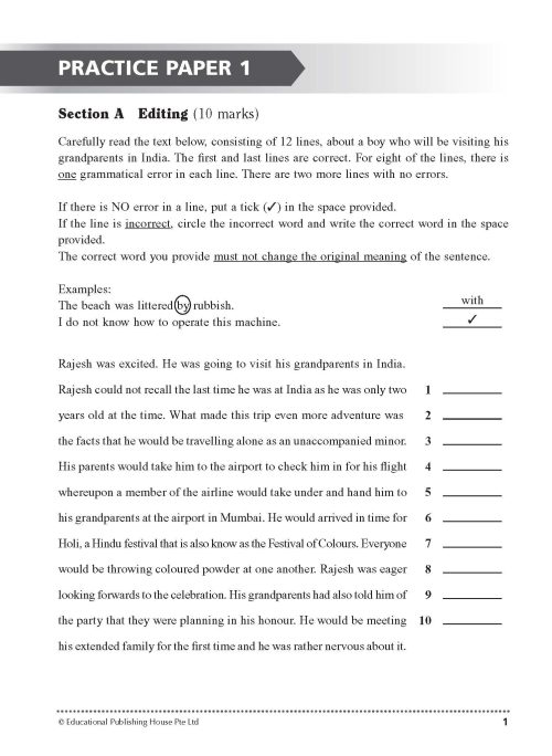 S2 Express English Paper 1 Practice