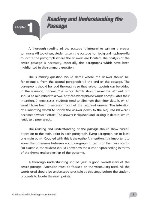 Upper Secondary Express English Summary Guide & Practice