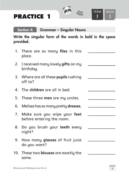 P2 English Weekly Revision