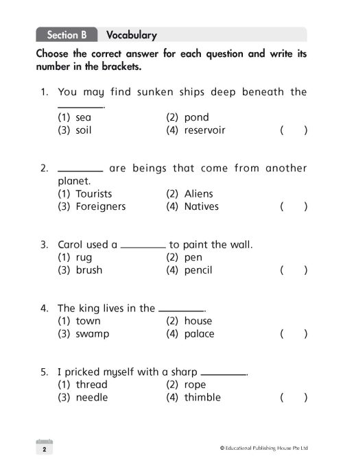 P2 English Weekly Revision