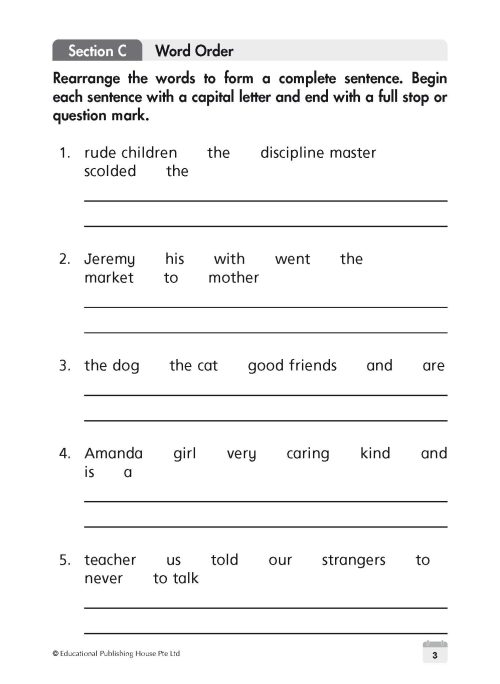 P2 English Weekly Revision
