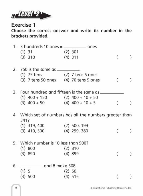 P2 Intensive Maths Drills