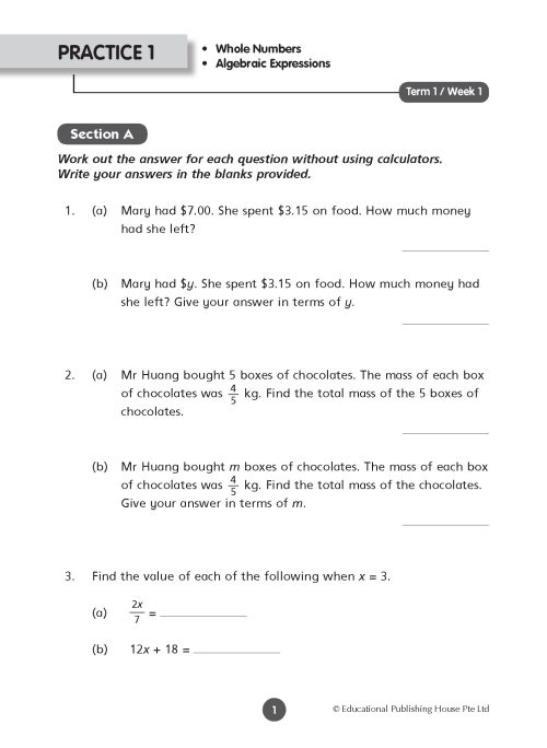P6 Maths Weekly Revision_2 P6 Maths Weekly Revision