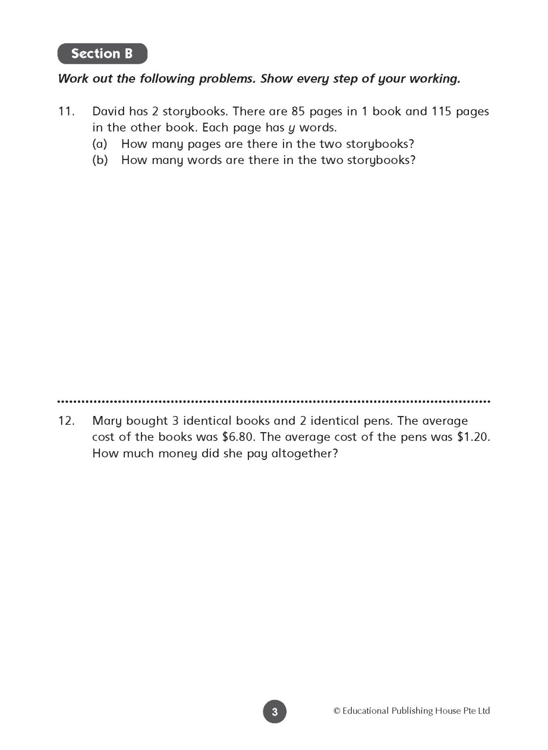 P6 Maths Weekly Revision – Singapore Learning Mind
