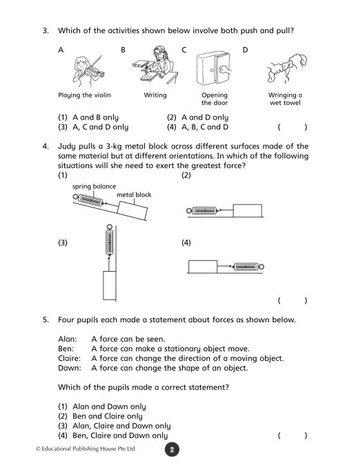 P6 Science Weekly Revision