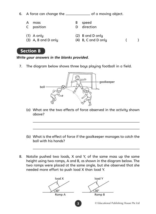 P6 Science Weekly Revision