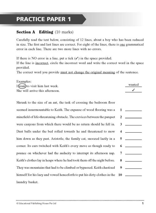 S1 Express English Paper 1 Practice_2 S1 Express English Paper 1 Practice