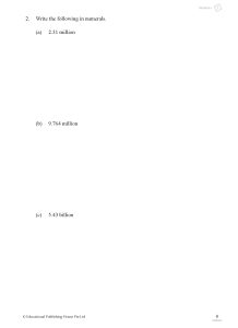 S1 Normal Technical (G1) Maths Topical Revision – Singapore Learning Mind